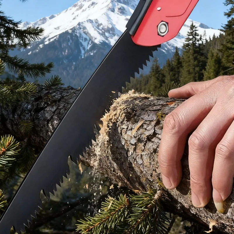 منشار يدوي قابل للطي متعدد الوظائف منشار تقطيع الخشب لأعمال النجارة أداة مناشير يدوية شديدة التحمل للتخييم والبستنة في الهواء الطلق