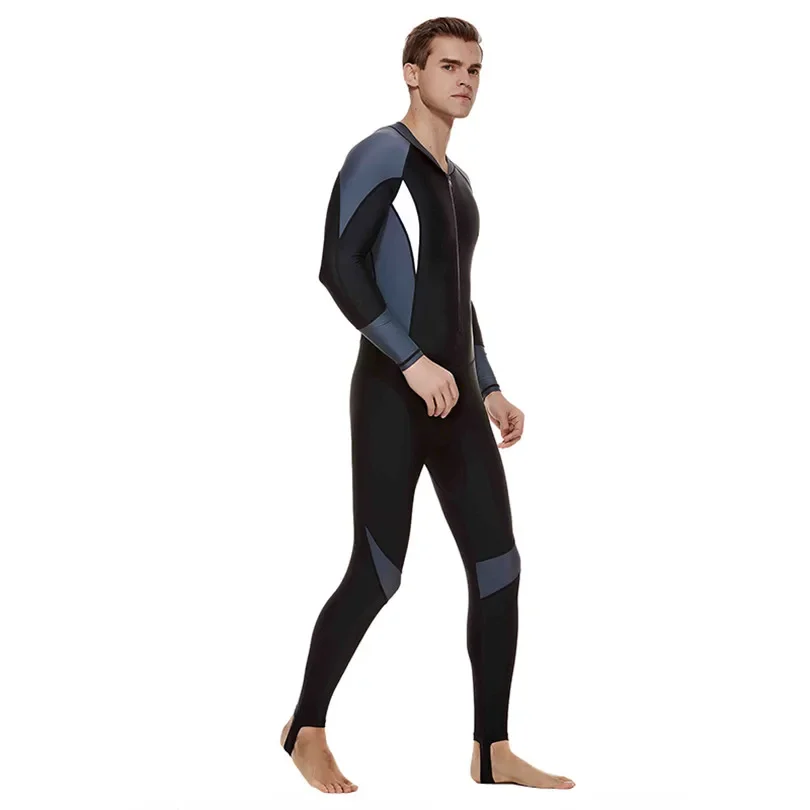 Men Rash Guards Swimsuit Diving Full Body Lycra dry Zipper Surfing Suit long sleeved one piece clothes Surfing Wetsui