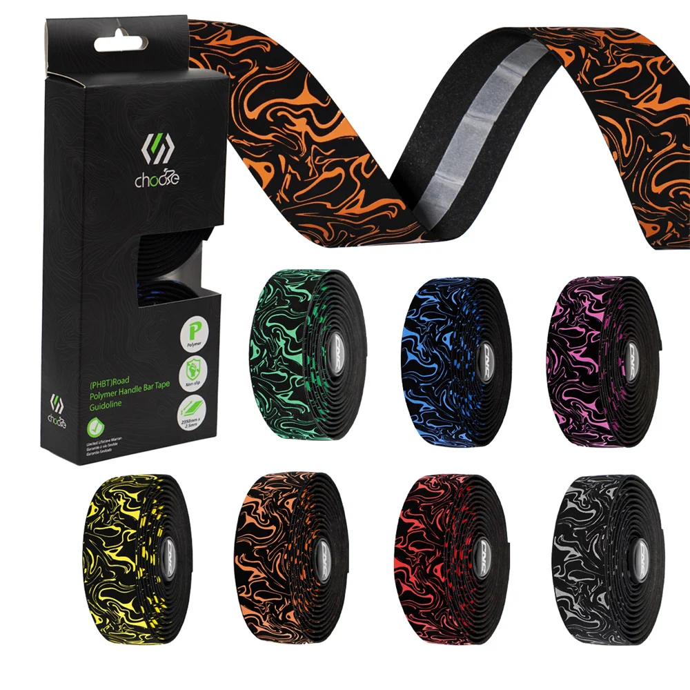 Chooee 자전거 핸들 바 테이프 충격 흡수 장치 2350mm 사이클링 도로 자전..