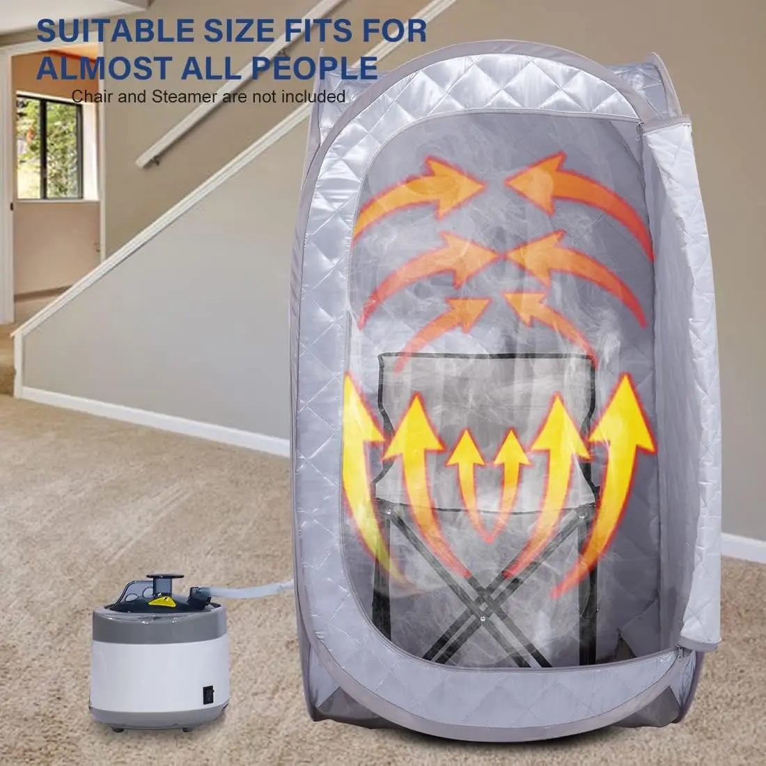 Full Body Larger Sauna Tent For Portable Bath Fold Cabin Room Not Include Steam Generator 4