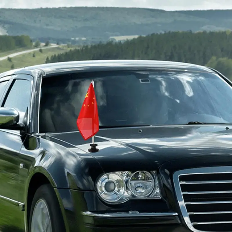 Suction Cup Flag Pole Holder Car Flagpole Mount Bracket Flagpole Display Holder Flag Pole Mounting Bracket for Car SUV House