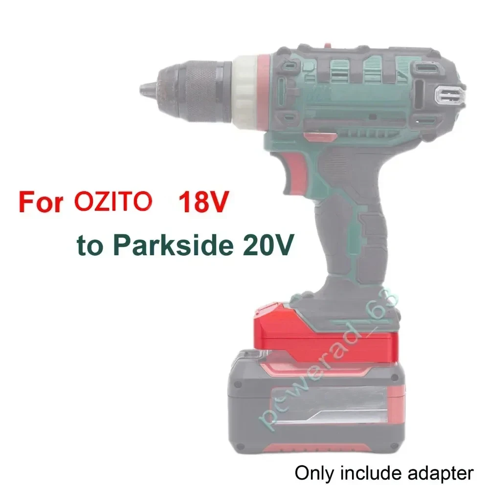 Battery Adapter Converter For Ozito 18V Lithium To for Lidl Parkside X20V Power Drill Tools (Not include tools and battery) include