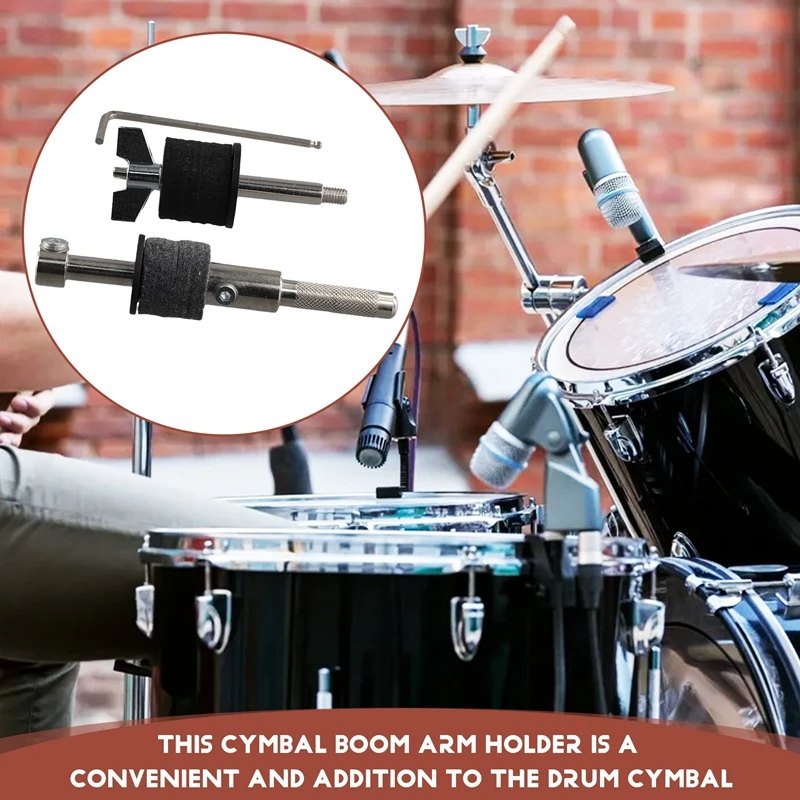 Drum Cowbell Water Cymbal Stand Clamp Holder Accessories Arm Boom Percussion Accessory