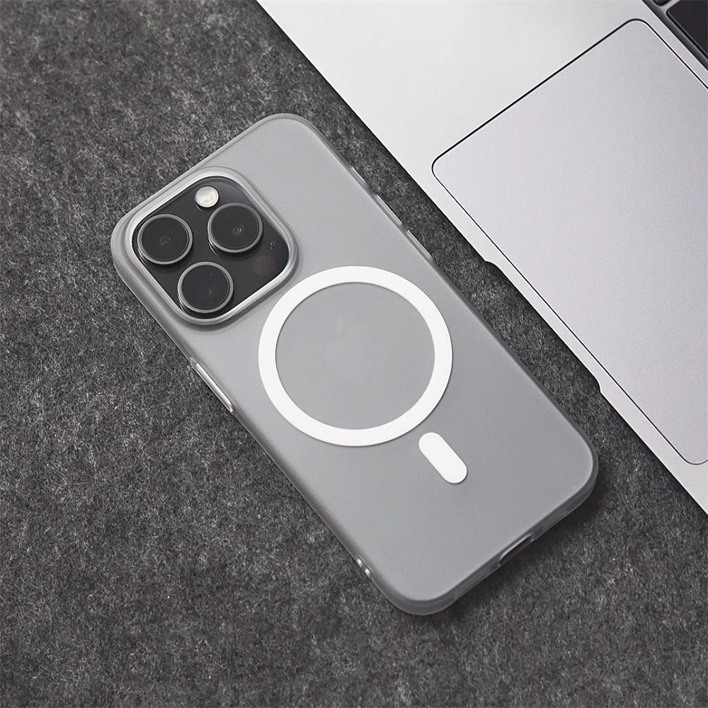 Ultra Thin Magnetic Translucent Matte Case with Magsafe - 1.0 MM Slim Hard Cover