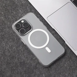 Ultra Thin Magnetic Translucent Matte Case with Magsafe - 1.0 MM Slim Hard Cover - iPhone 18 Pro (PC Matte Clear)