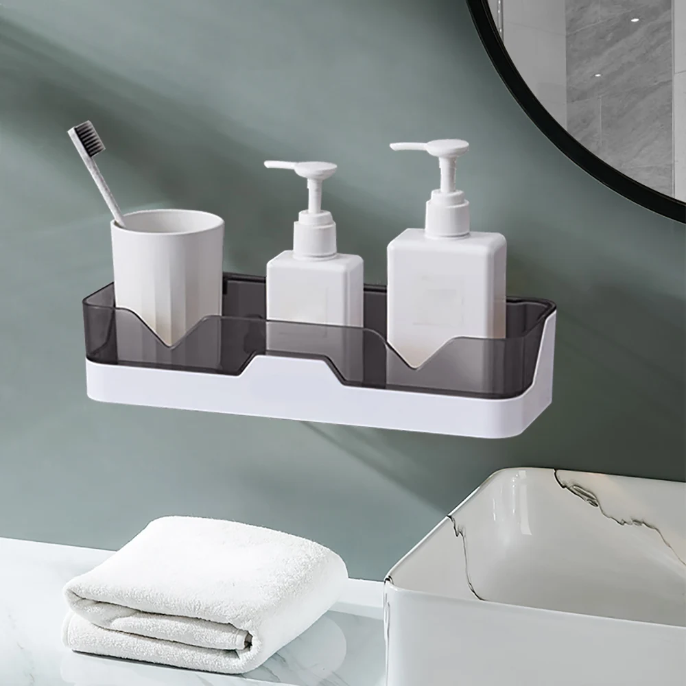 

Bathroom Shower Bath Caddy Storage Rack Wall Mounted Shelf Soap Organizer