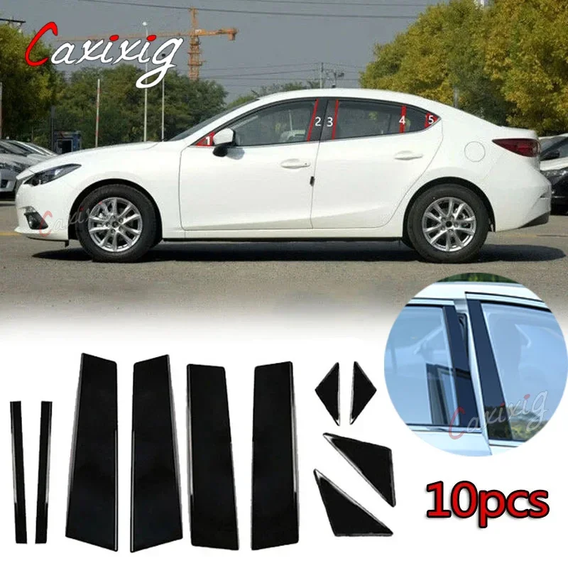 

10 шт./набор, черные пластиковые цементные столбы для Mazda 3 Axela 2014 - 2017