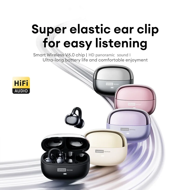 Lenovo Le302 Original Headphones Upgrade Wireless Bluetooth 5 4 Earphones Tws Hifi Sound Gaming Earbuds Sport Headset With Mic, Alina Gadgets