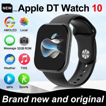 2025 New Original for Apple DT Watch 10 Smart Watch Men AMOLED 4GB Memory Music 3D Surround BT Call Waterproof smart watch Woman 1