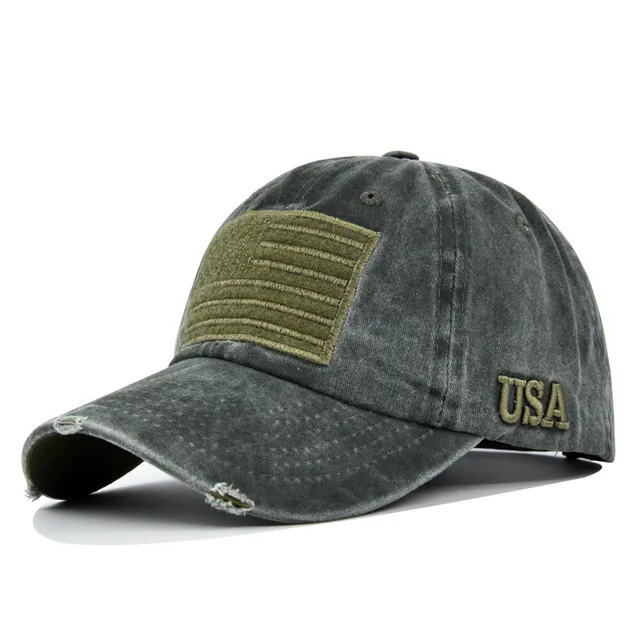 Ashen Fane USA Flag Baseball Hat - Adjustable Snapback With Mesh Back, One Size - View #4