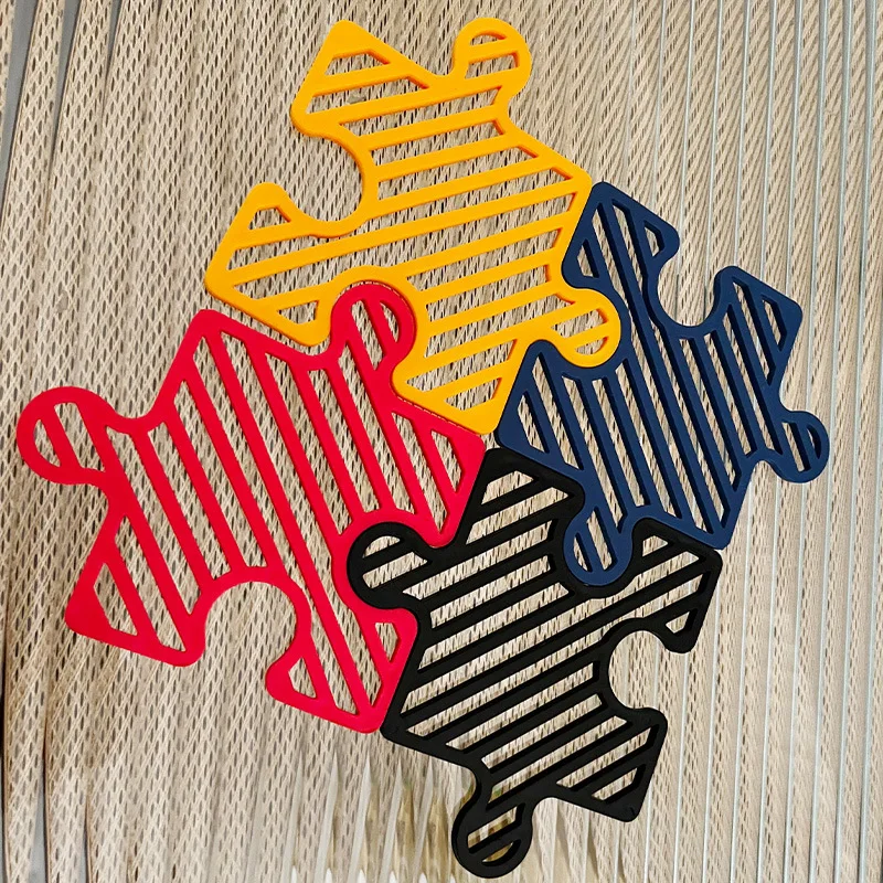 Puzzle Thermal Insulation Mat Ideas Can Be Spliced Placemat Thermal Insulation Mats Household Pot Holders Bowl Mats Table