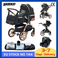 Poussette bébé 3 en 1 poussette multifonctionnelle facile pliante voyage Portable landau siège de sécurité norme ue livraison gratuite 1