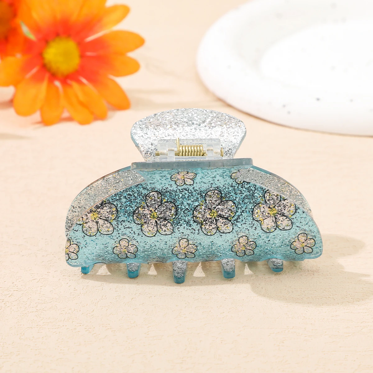 Retro Flower Butterfly Hair Claws Hair Crab Ladies Styling Beach Holiday Hairpin For Women Korean Wedding Photo Hair Clip Crab