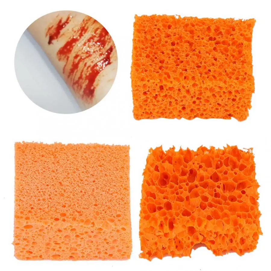 Halloween Makeup Sponge Blood Scar Stubble Effect Wound Makeup Stipple Rubber Sponge Art Shaping Special Effects Tools makeup set makeup kit