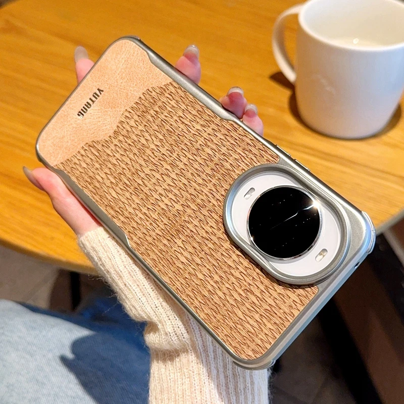 Color Blocking Luxury Leather Magsafe Magnetic Shockproof Case - JINGSHENG