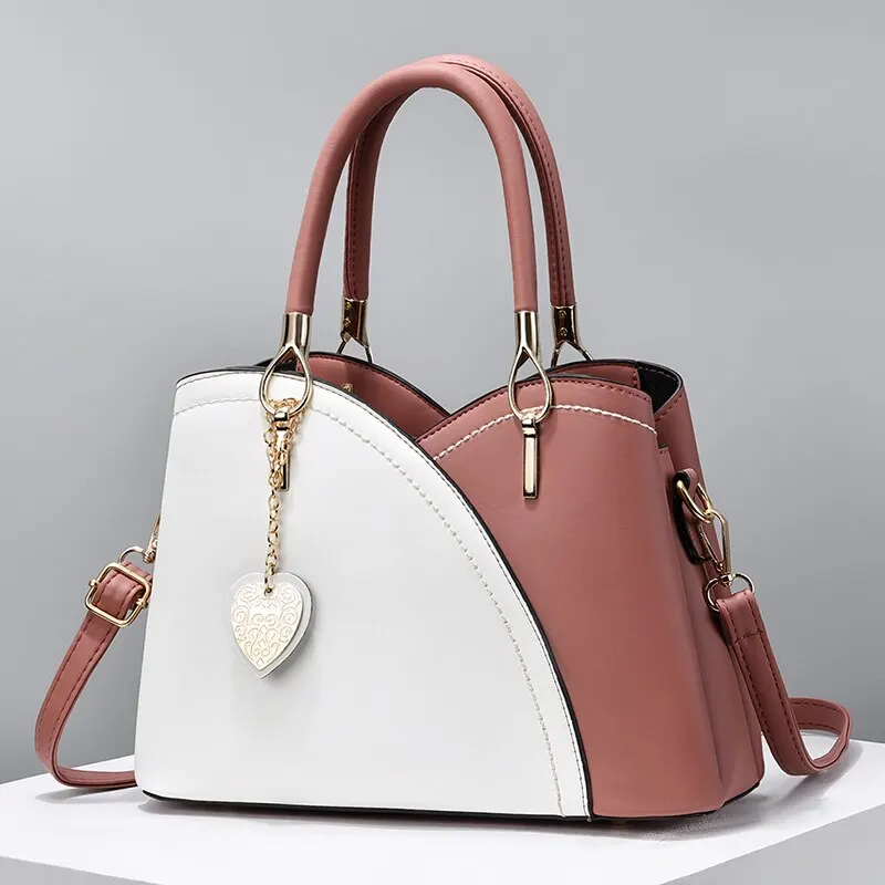 Poignée en cuir rose