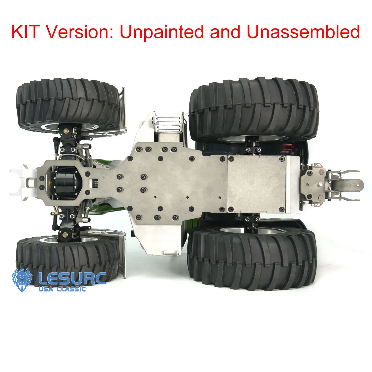 LESU 1/16 New 4X4 Metal Chassis For 1050 RC Tractors Remote Control Car DIY Model Unpaint Construction Vehicle Toy Gift 6
