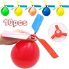 1-10Pcs Creative Balloon Helicopter Toys Children Outdoor Sports Toy Portable Electric Balloon Plane Interactive Party Toy Gifts 1