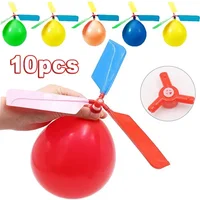 1-10Pcs Creative Balloon Helicopter Toys Children Outdoor Sports Toy Portable Electric Balloon Plane Interactive Party Toy Gifts 1