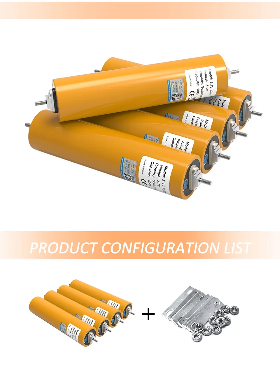 3.1V 10Ah Sodium-Ion battery 20c Resistant to Low,high Temperature DIY 12V 4s In