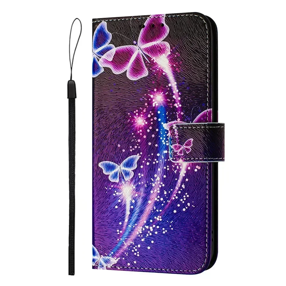 Colorful PU Leather Flip Wallet Phone Case with Card Holder