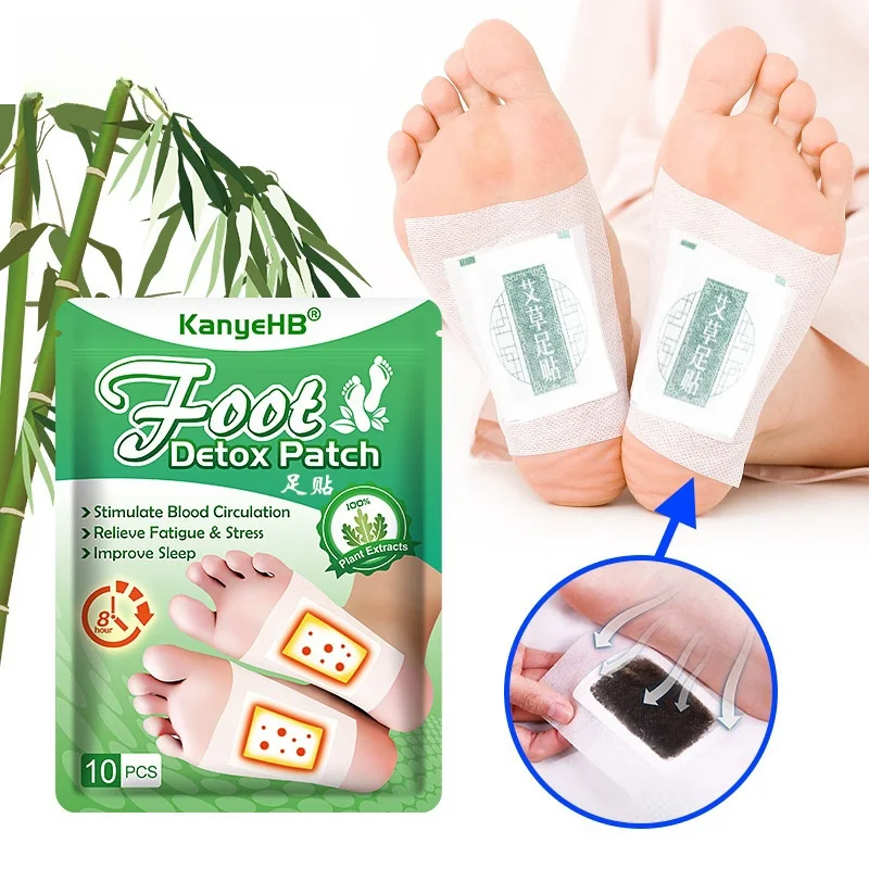 10-30PCS/Bag Natural Detox Foot Patches Stress Relief Feet Deep Sleep Herbal Detox Sticker Relieve Stress For Foot Care Tools