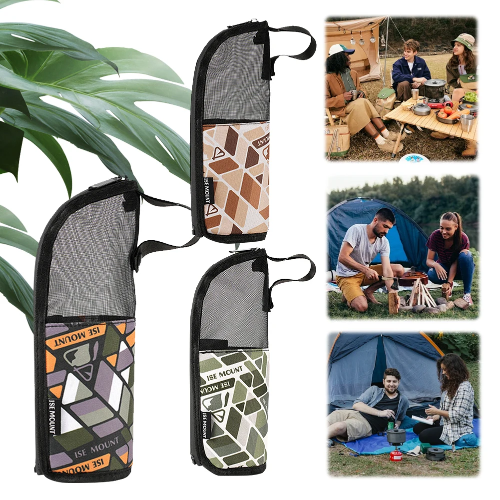 Camping Cookware Storage Bag Waterproof Camping Tableware Organizer Portable Travel Tableware Pouch for Outdoor