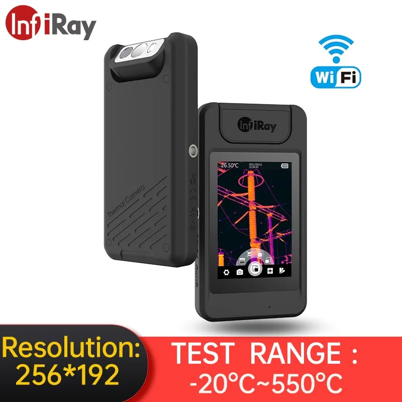 InfiRay Thermal Camera P200 WiFi for Detect Water Pipe Floor Heating Circuits and Devices Building or HVAC |