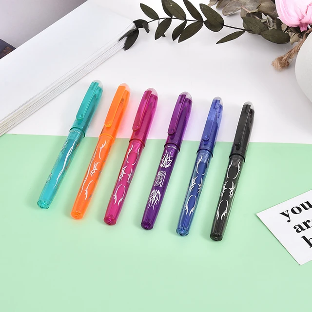 Acheter Stylo Gel effaçable coloré 0.5mm, 8 pièces, poignée lavable  colorée, recharges de stylo magique effaçable pour outils d'écriture  scolaire, papeterie Kawaii