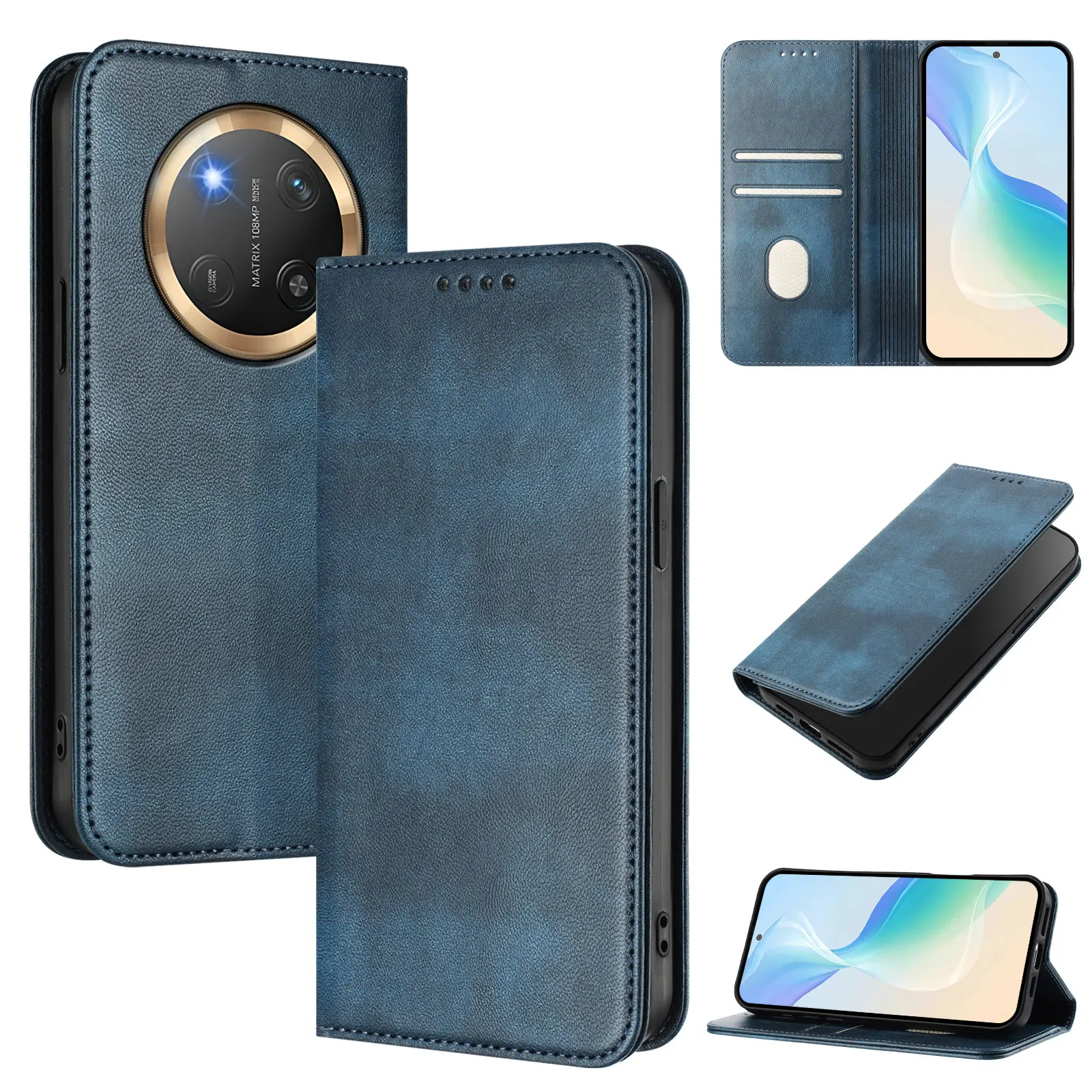 Luxury Leather Wallet Flip Phone Case - Premium Protection and Elegant Design