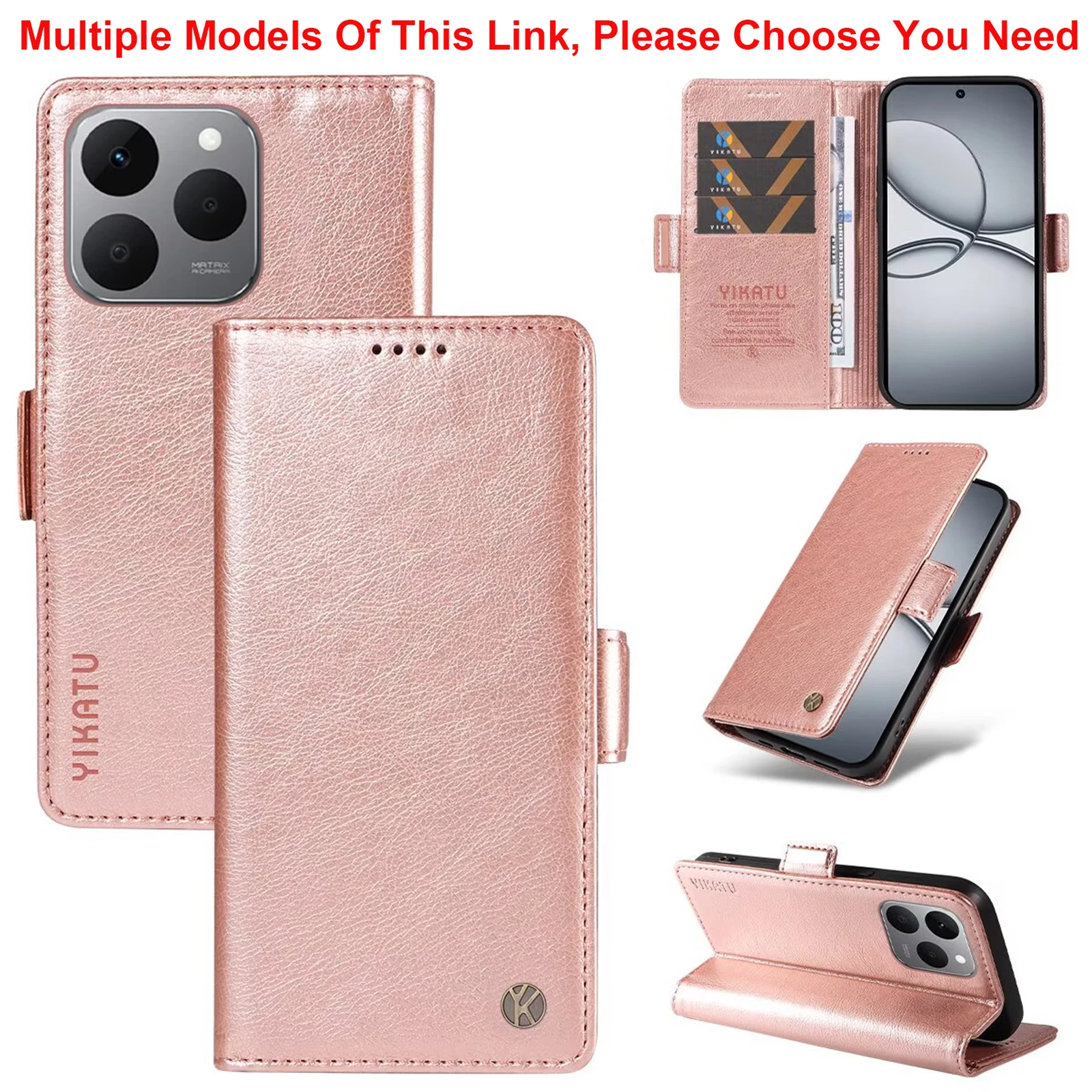 Magnetic Leather Wallet Phone Case Cover