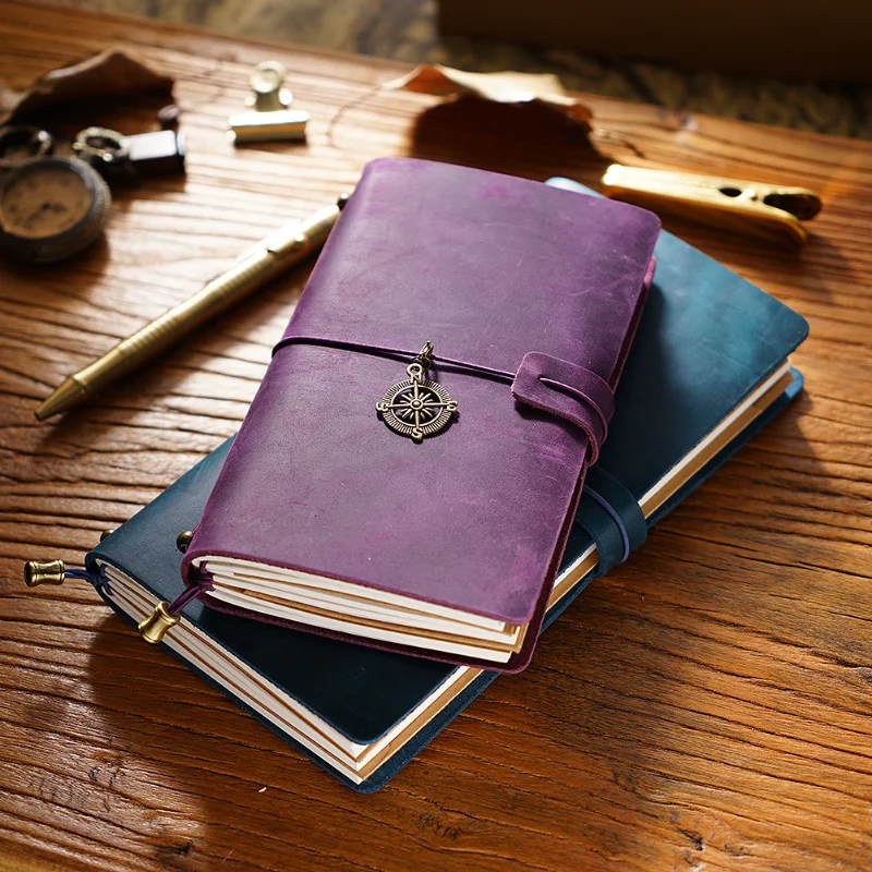Genuine Leather Handmade Vintage Traveler's Notebook & Journal Organizer Cover
