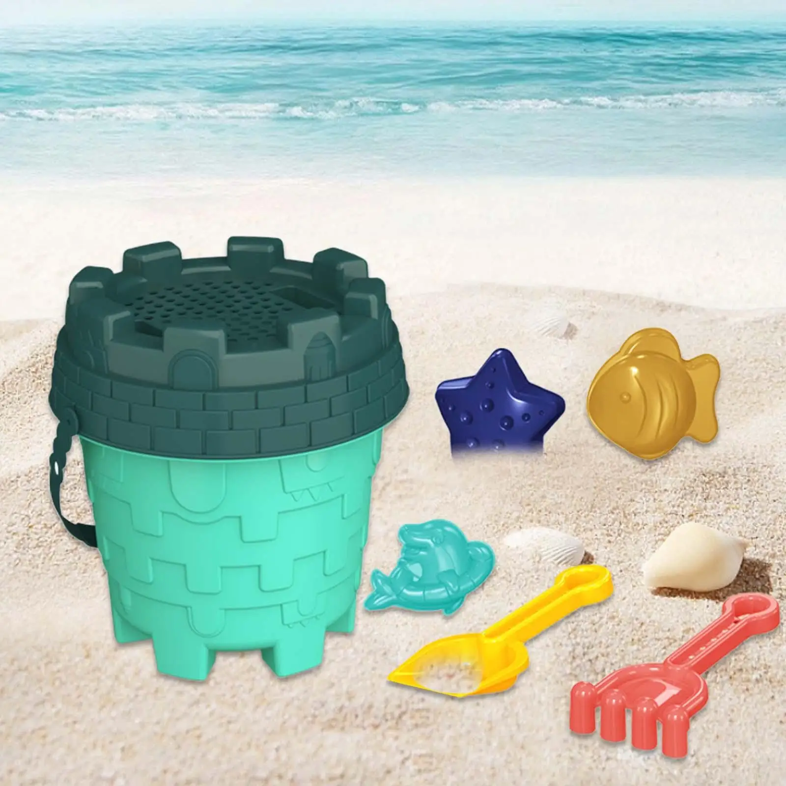 Sand Toy Set, Beach Sand Toy, Beach beach bucket Shovels Set development Toy,