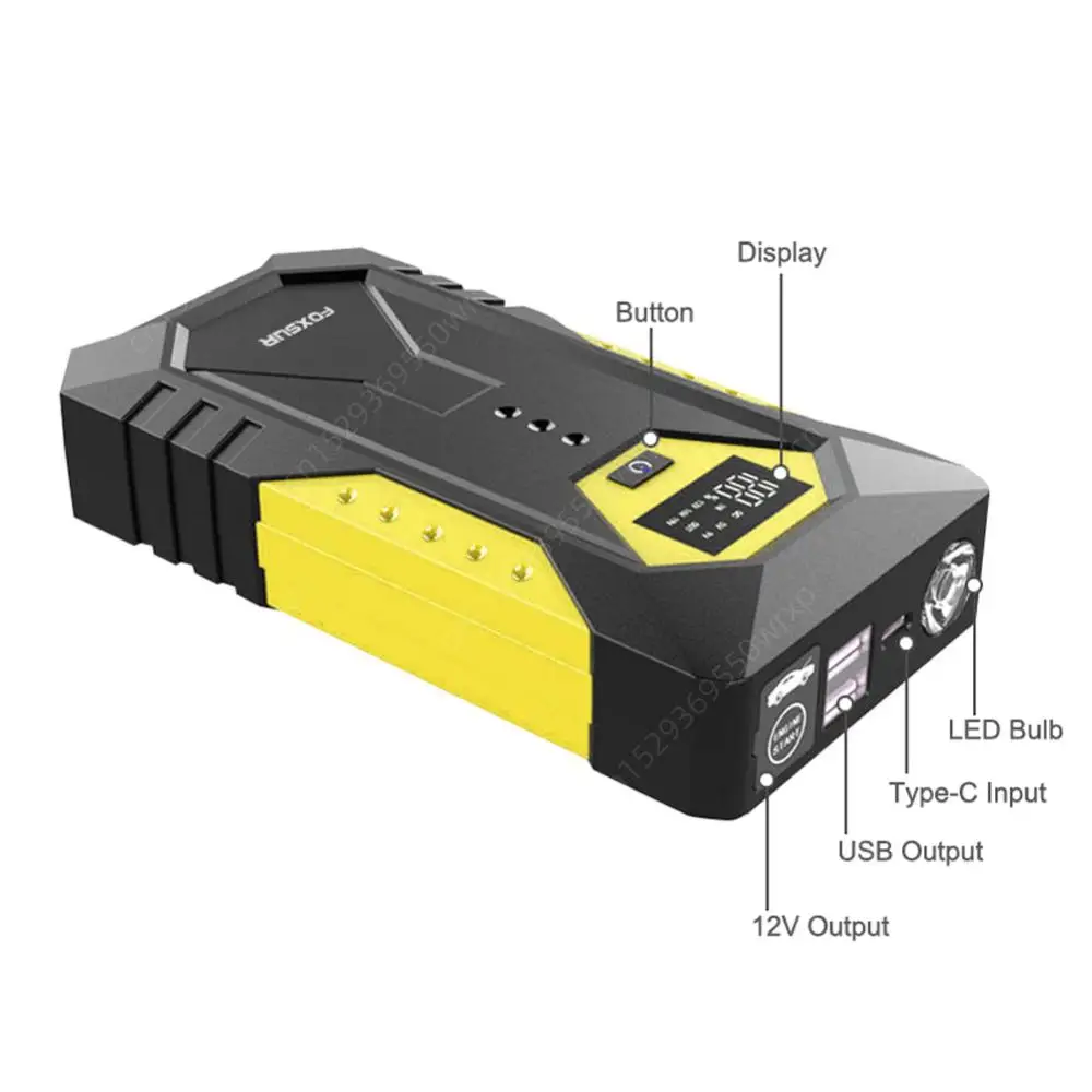 Car Jump Starter 26800mAh 800A Emergency Start-up Charger Petrol Car Power Bank Booster For Battery Starting Device