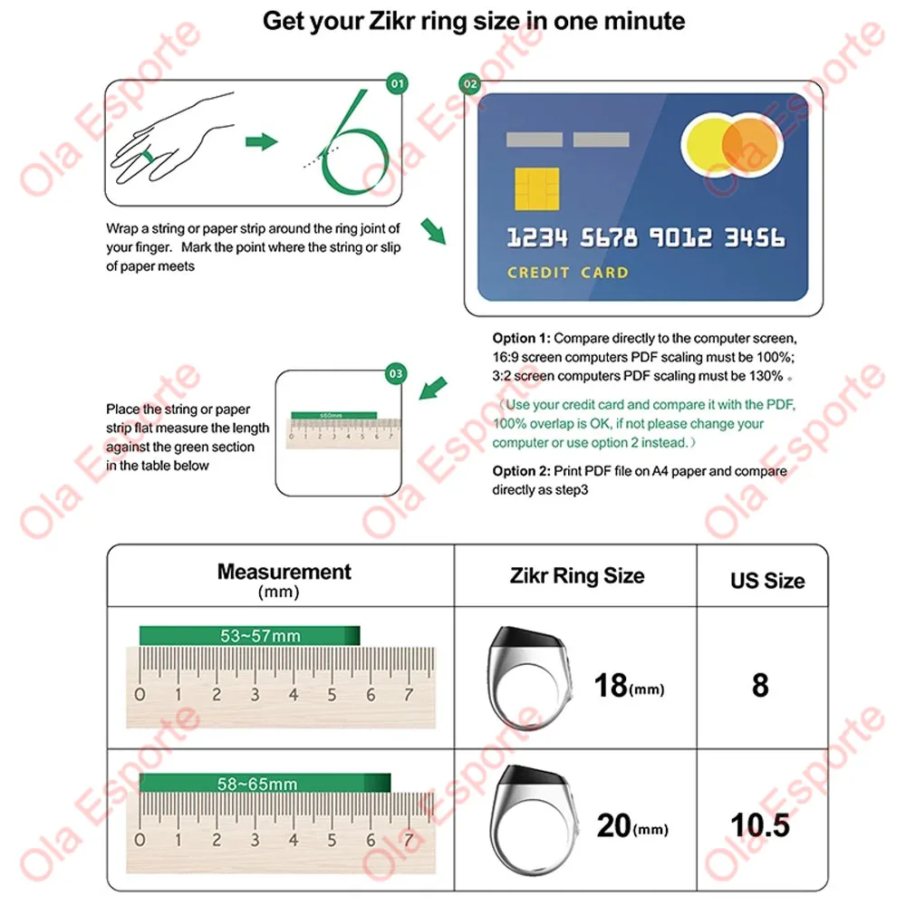 2025 IQibla Smart Zikr Ring Praise Tasbih Tally Electronic Digital Counter for Muslims Prayer Time Vibration Reminder Waterproof 6