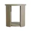Walnut MDF and Oak Living Room Side Table - Modern Design, Sturdy Construction 3