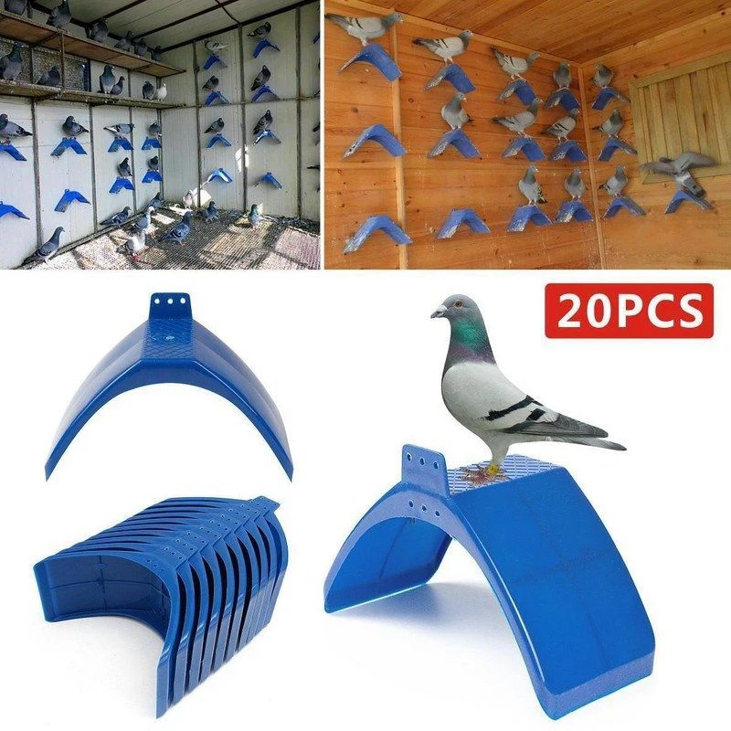 

20pcs Pigeon V Roost Perches Frame Dove Rest Stand Blue Dwelling Birds Frame Dwelling Perch Frame Roost Perches Bird Supplies