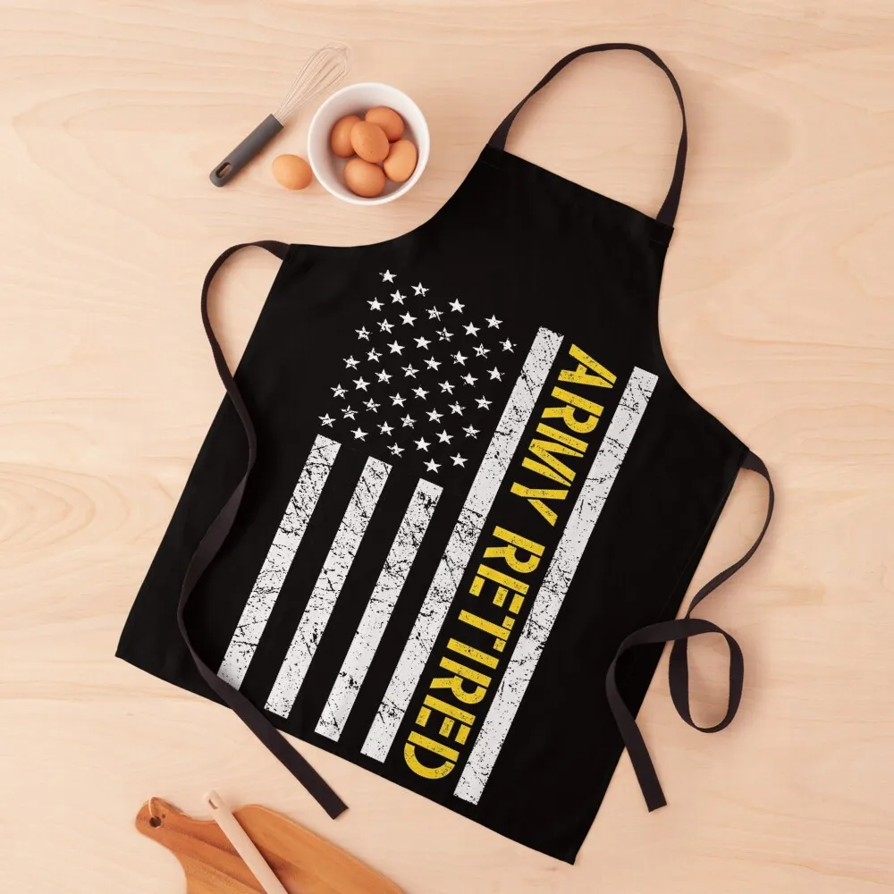 

US Army Retired Apron Cute Kitchen Accessories Waterproof Apron