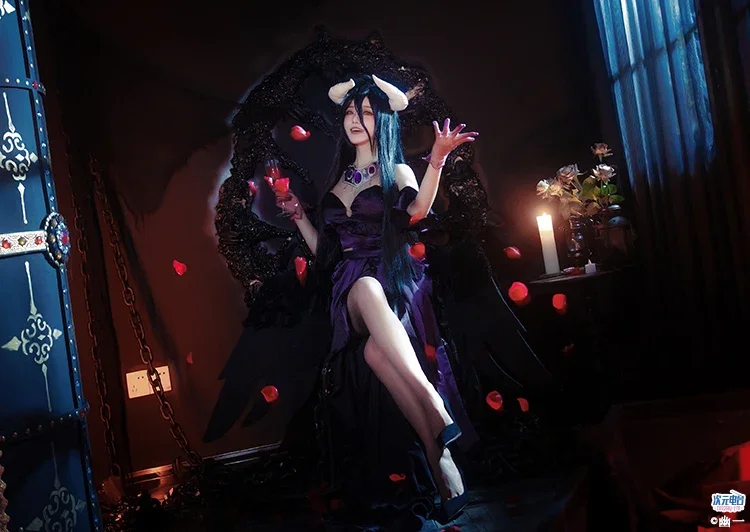 OVERLORD Albedo Gothic Dress Cosplay Costume