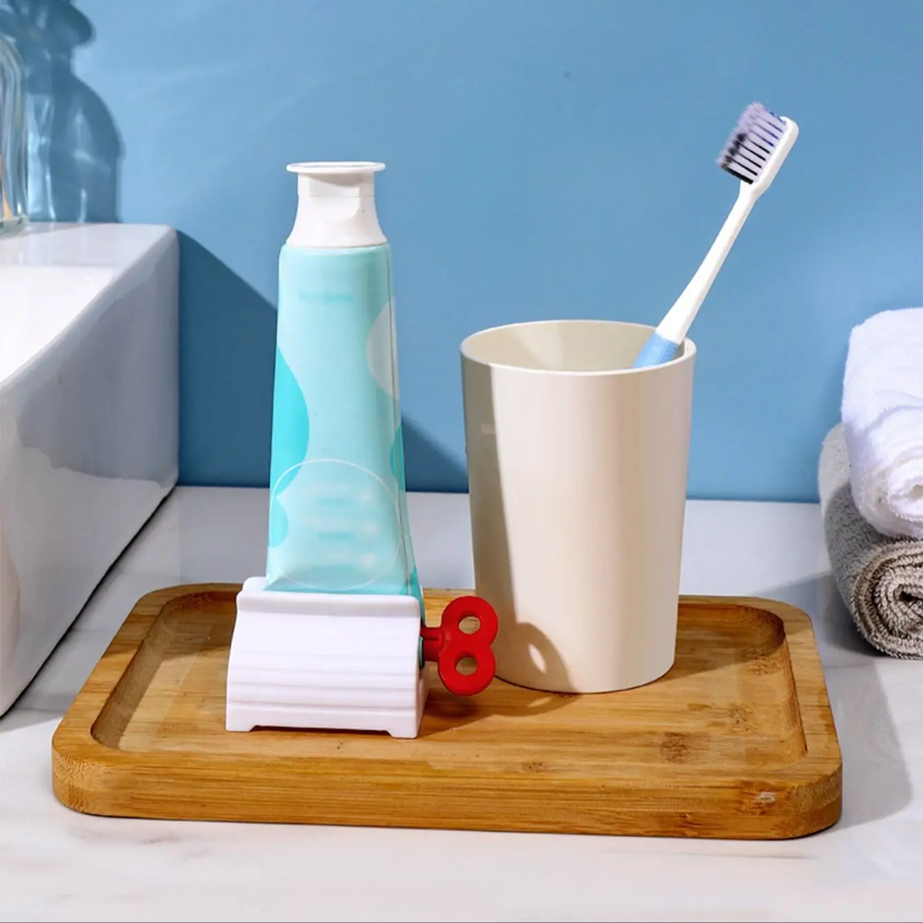 1pc Toothpaste Squeezer Toothpaste Squeezer, Rolling Toothpaste Squeezer, Dispenser, Simple and Practical