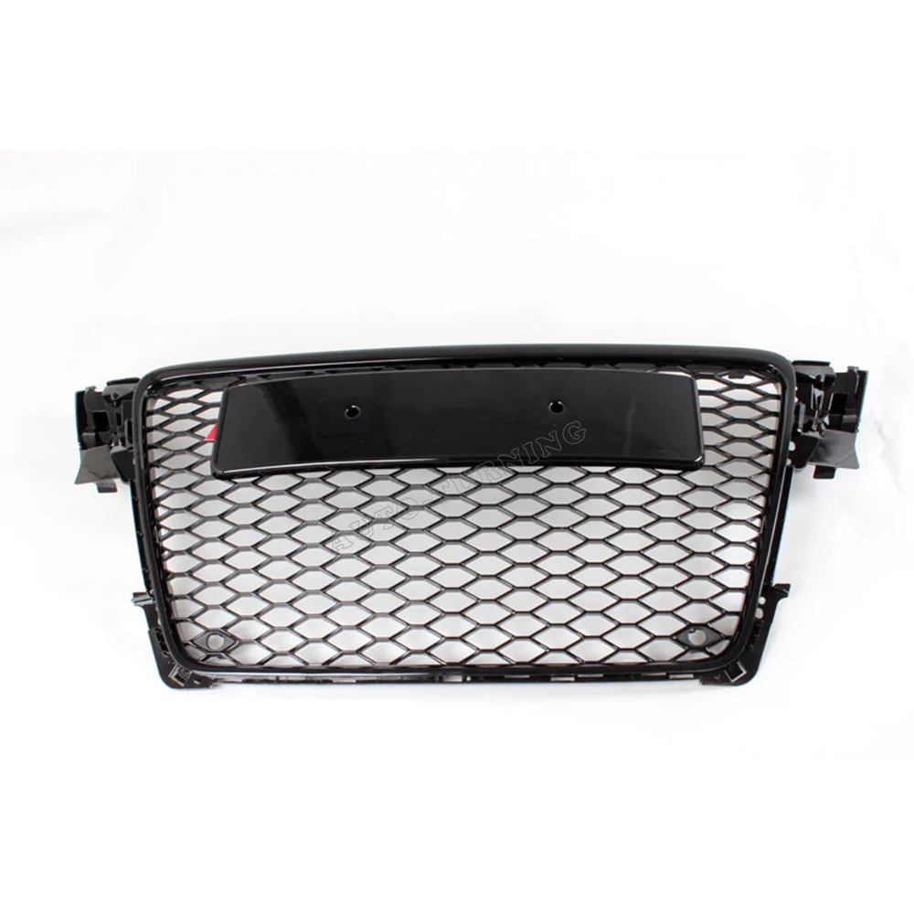Grille Sports Honeycomb Black Gloss for Audi A4 B8 8K Since 2007