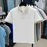 Designer marque mercerisé coton manches courtes polo shirt été nouveau style coréen Casual hommes t - shirt mode imprimé confortable respirant TOP 5