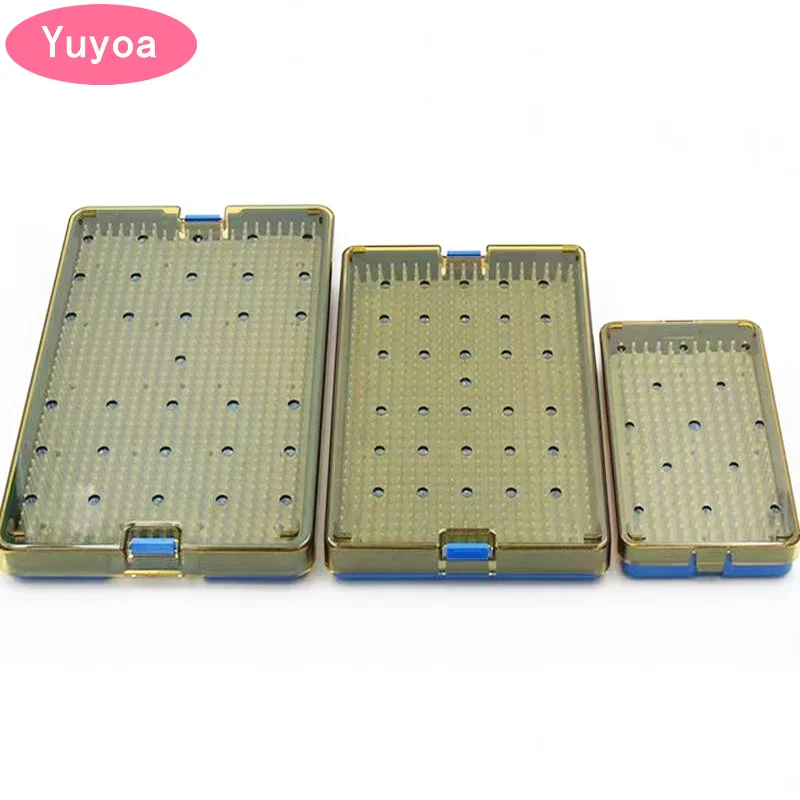 

Dental/Ophthalmic Autoclavable Sterilization Tray Case Orthopedic Teaching Instruments Silicone Disinfection Box