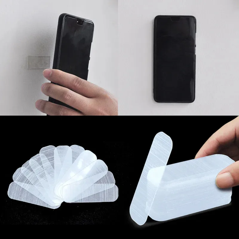 2/4/8Sets reusable double-sided tape boxes: transparent mounting strips for home and office - versatile and mobile