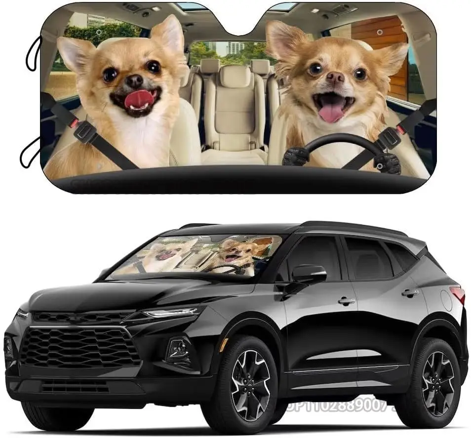 ZEARLY 3D 15CM Chihuahua Cane Adesivi Impermeabile Vinile Decalcomania sul Muro Frigo WC Auto Bike