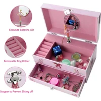 5/6-inch Dance Ballet Girl Music Box Jewelry Storage Box Birthday Christmas Gift Vintage Music Boxes  Birthday Party Decorations 2