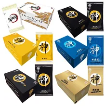 

The Card of God PLUS Anime Figures Bronzing Barrage Flash Cards Demon Slayer Collectible Cards Toys Birthday Gifts for Children