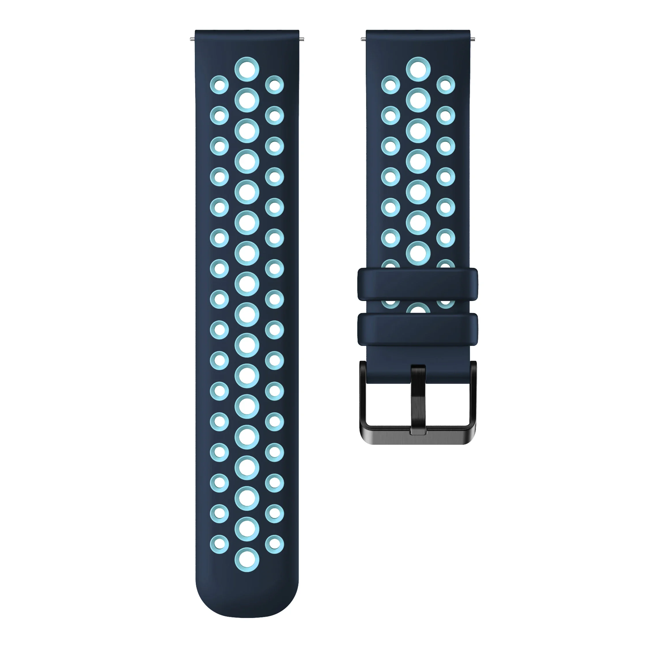 Sport Silicone Classic Buckle Bracelet - 22mm Watch Strap