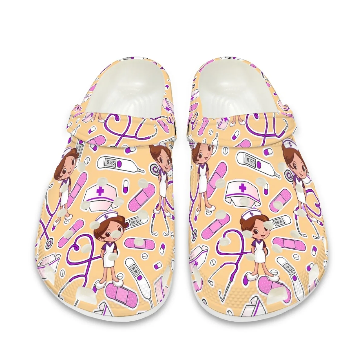 Hospital Work Nursing Shoes Women's Casual Clogs Size 36-48 Ladies Beach Flip Flop Comfort Non-Slip Hole Sandals Hot