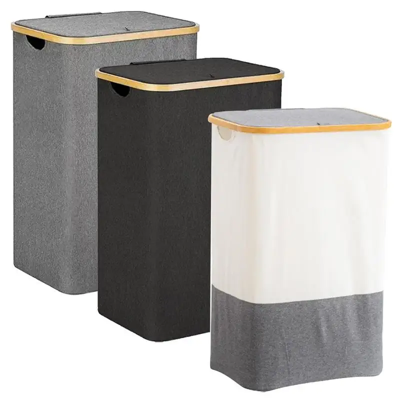 

Multiuse Laundry Basket Dirty Clothes Storage Bag Foldable Oxford Cloth Hamper With Handles Collapsible Bag For Clothes Toys